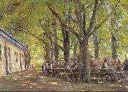 Max Liebermann Country Tavern at Brannenburg France oil painting artist